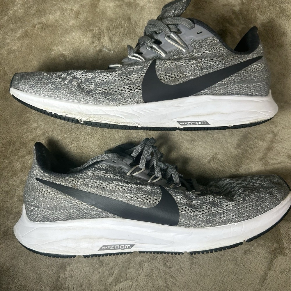 Nike Air Zoom Pegasus 35 Grey Black White Women's Size 8.5 Running Shoes